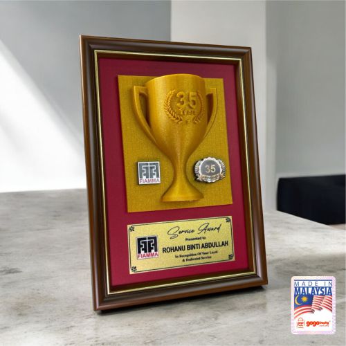 Exclusive 3D Printed Wooden Plaque
